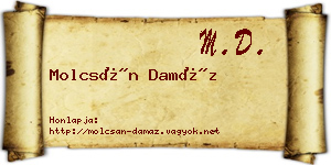 Molcsán Damáz névjegykártya